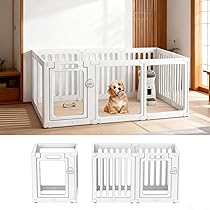 Amazon | VOISTINO ペットサークル アクリル 透明パネル 犬 サークル