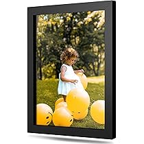 額縁付き写真 Amazon.co.jp: モダン 15x25インチ ブラック 写真フレーム 木製
