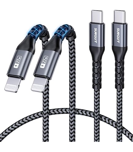 Amazon.co.jp: SUNGUY iPhone 充電ケーブル 0.5M 2本セット