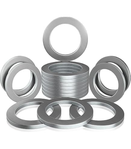 thumbnail image 2 of 100 Pack 14mm Oil Drain Plug Crush Washers – Honda 94109-14000 Compatible, 22mm OD 2 of 4