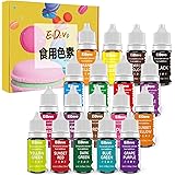 食用色素 18色セット食品着色料 食用 液体 アイシング カラー 食紅 製菓 材料 デコレーション クッキー アイシングカラー（10 ml）ボトル