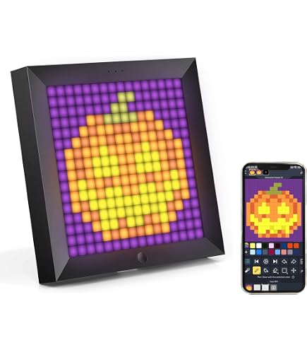 Amazon.co.jp: Divoom Pixoo 16 - ピクセルアートデジタル時計 APP