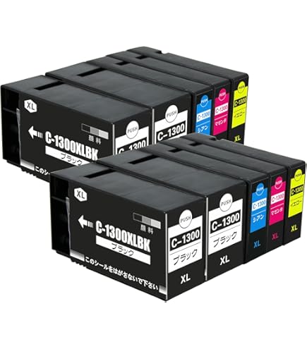 Amazon.co.jp: J-ECO製 PGI-1300XLBK PGI-1300XLC PGI-1300XLM PGI