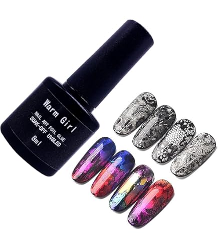 Amazon | 転写ジェル ホイルジェル 8ML 2本セット ジェルネイル ホイル