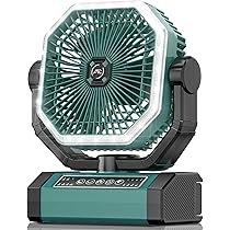 Amazon | キャンプ 扇風機 20000mAh大容量 自動首振り 最大60