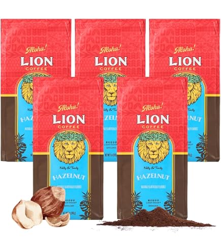 Amazon | ライオンコーヒーバニラマカダミア7oz(198g)×5個 フレーバー
