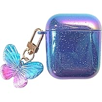 Airpods Proケース グラデーション ブルー イヤホン AirPods Pro ケース グラデーション エアーポッズ プロ チャーム