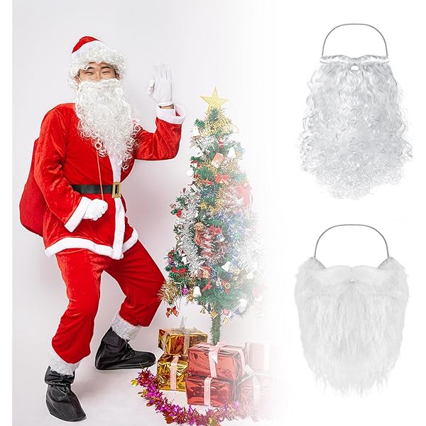 Amazon.co.jp: 白髭 白ひげ ヒゲ ひげ 髭 サンタクロース 魔法使い