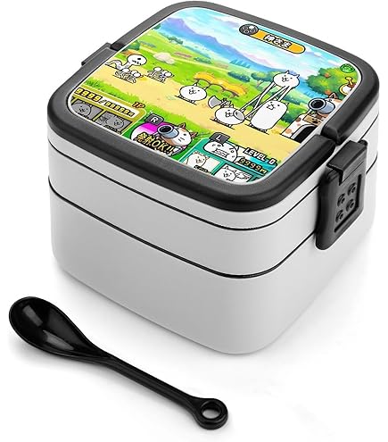 Amazon | にゃんこ大戦争 弁当箱 ランチボックス 二段 抗菌 お弁当箱