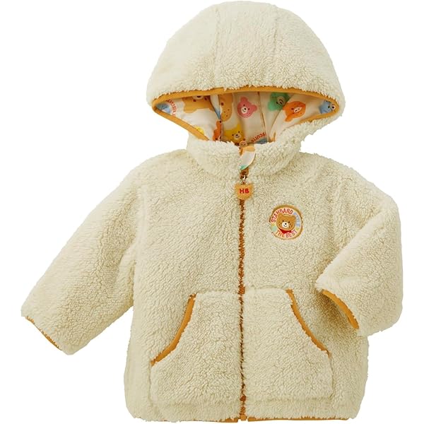Amazon.co.jp: [ミキハウス] コート アウター 防寒 くま カラフル 総柄