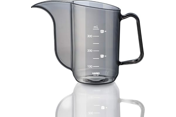 HARIO(ハリオ) V60ドリップケトル・エアー 実用容量350ml 透明ブラック 計量 ポット 日本製 VKA-35-TB