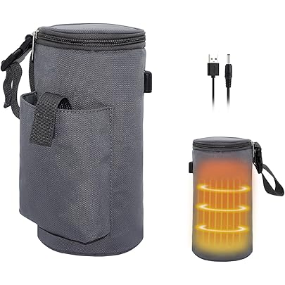 Amazon.co.jp: ボトルウォーマー 【ブラック】 5V 巻きつけ型保温器