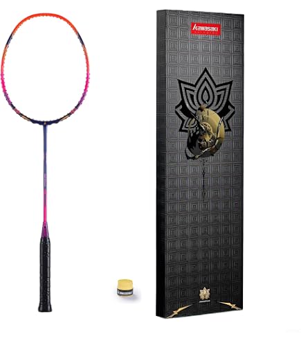 Amazon | カワサキ プロフェッショナル バドミントンラケット 35ポンド
