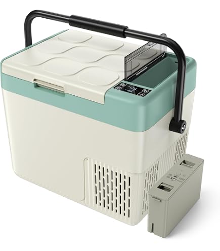 新品未使用　EUHOMY 車載冷蔵庫 18L バッテリー付き　ポータブル冷蔵庫 Amazon.co.jp: EUHOMY 車載冷蔵庫 18L ポータブル冷蔵庫 バッテリー