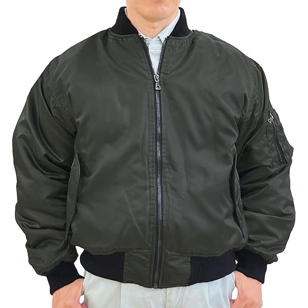 Amazon.co.jp: エガちゃんねる MA-1 フライトジャケット ブラック 黒