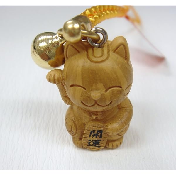 招き猫 金運祈願 お守りストラップ 学業運・仕事運・合格♪ 縁招き猫ストラップ - お守り屋さん本店
