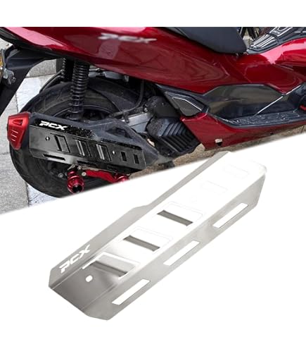 Amazon | チタン調マフラーカバーセット PCX125(JK05) PCX160(KF47) 用