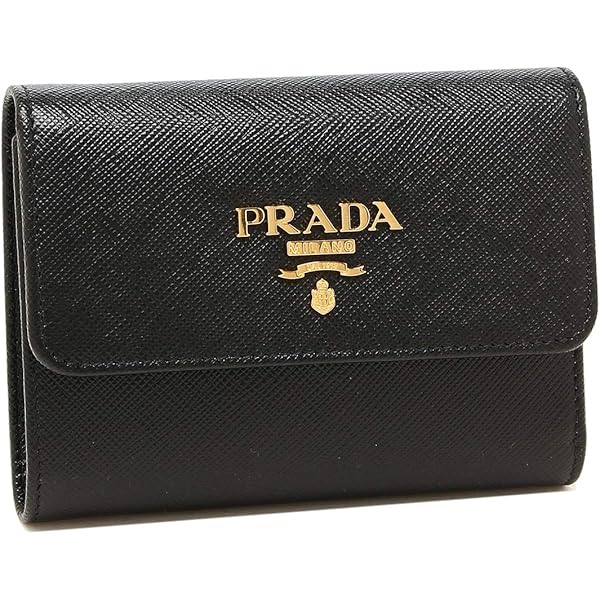 Amazon | [Prada] [プラダ] 財布 三つ折り サフィアーノ バイカラー