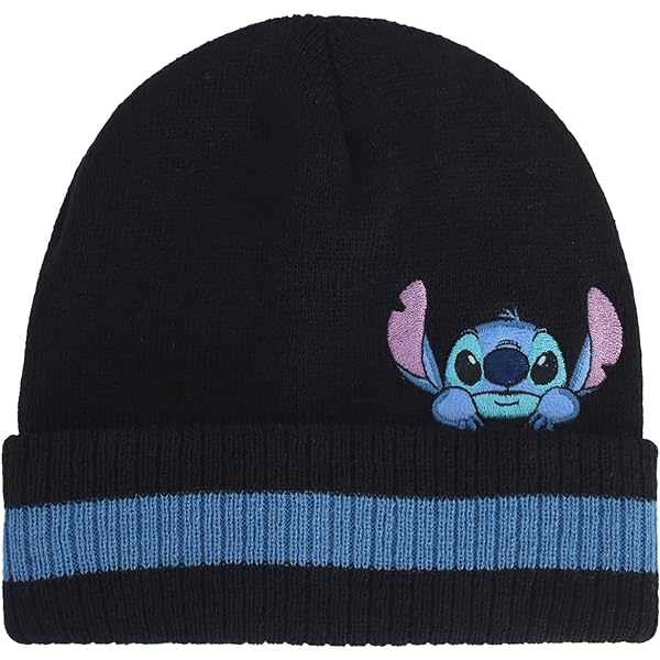 Amazon | Disney Stitch ビーニーハット、女性用エンジェルウィンター