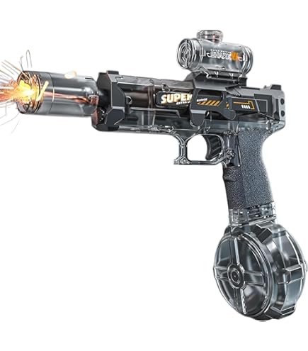 Amazon | 【2025最新型】電動水鉄砲 高速連射式 ピストル型 拡張