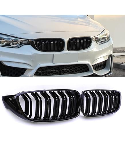 BMW純正品 ブラックグリル F32 4シリーズ Amazon | BILLDIO F32グリル - ブラックキドニーシングル