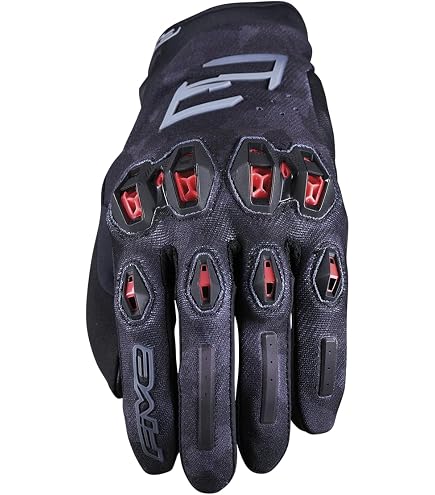Amazon | FIVE(ファイブ) バイクグローブ ブラック/ホワイト (サイズ:L