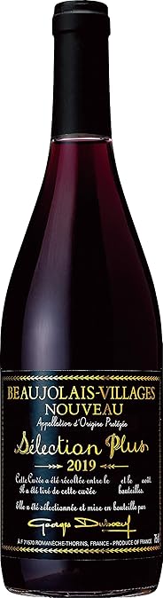 【厳選されたドメーヌのぶどうからつくるデュブッフ ヌーヴォーの最高峰】 ジョルジュ デュブッフ ボジョレー ヴィラージュ ヌーヴォー セレクション プリュス 2019 [ 赤ワイン ミディアムボディ フランス 750ml ]