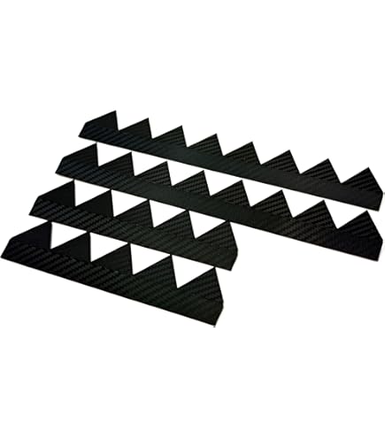 Amazon | シェブロン形状 空力デバイス ABS製 7山3枚 カーボンシボver