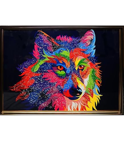 Amazon.co.jp: クリスタルアート フォントラ 43x63cm トラ 虎 風水