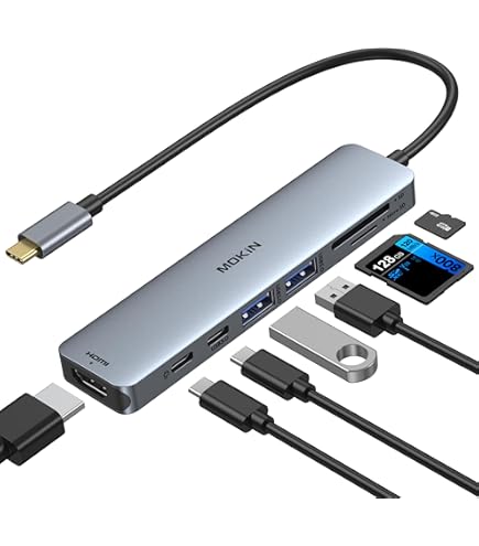 USB C Hub HDMI Adapter for MacBook Pro/Air, MOKiN 7 IN 1 USB C