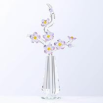 Amazon.co.jp: パープル桜 クリスタルフラワー 茎付き - 花瓶