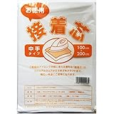 お徳用接着芯 100cm✕200cm アイロン片面接着タイプ (中手)