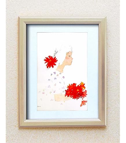 Amazon.co.jp: 【いわさきちひろの世界】ホワイトフレーム