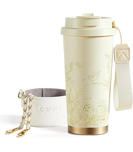 Amazon.co.jp: GERM 花アート系 コーヒー タンブラー ｜500ml 真空断熱