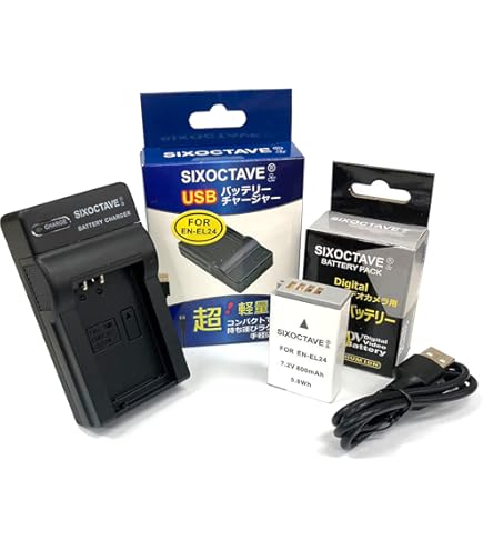 Amazon | NinoLite EN-EL24 互換 バッテリー ニコン Nikon 1 J5