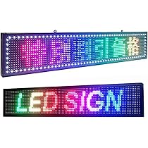 Led 電光掲示板　看板 Amazon.co.jp: カラー 電光パネル 100X20CM 電光掲示板 屋内用