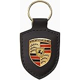 【ポルシェ純正】 ポルシェ クレストキーホルダー ブラック PORSCHE ポルシェデザイン