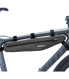 新品未使用 ROCKBROS フレームバッグ 自転車用 防水 ブラック Amazon.co.jp: ROCKBROS バイクトップチューブバッグ 自転車