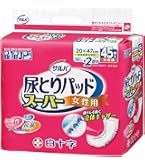 Amazon | 白十字 サルバ 尿とりパッドスーパー 女性用 大容量 大人用