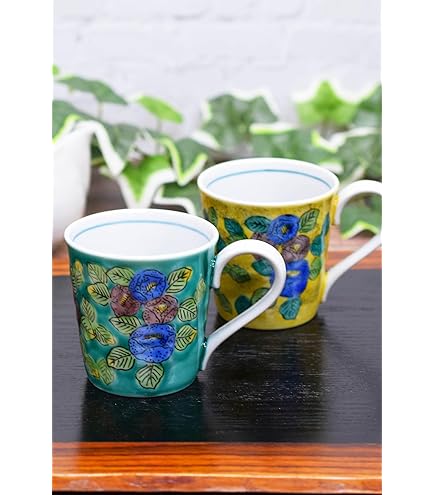 Amazon｜九谷焼いわたや(Kutaniyakiiwataya) ペアフリーカップ・椿 K8