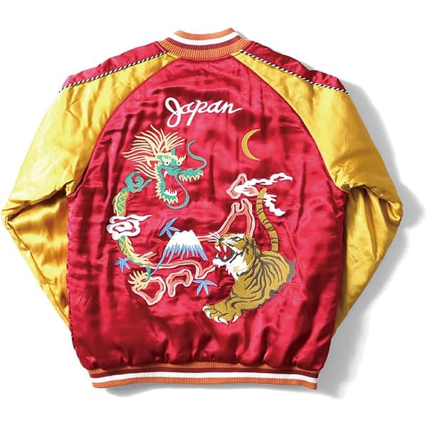 Amazon.co.jp: (ヒューストン)HOUSTON レーヨンスカジャン「HAWK