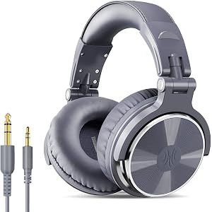 OneOdio ヘッドフォン 50mmドライバー 有線 DJ用 モニターヘッドフォン 密閉型 オーバーイヤーヘッドフォン…