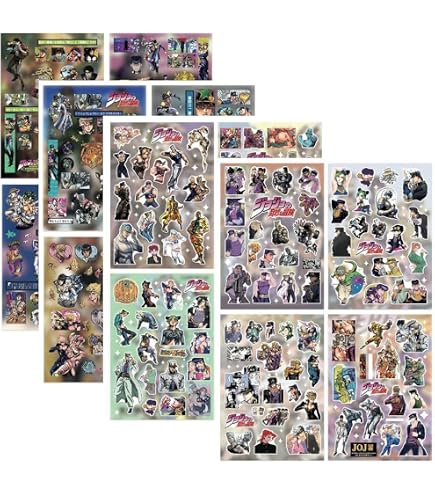 Amazon.co.jp: ジョジョの奇妙な冒険 ステッカー 50枚セット アニメ
