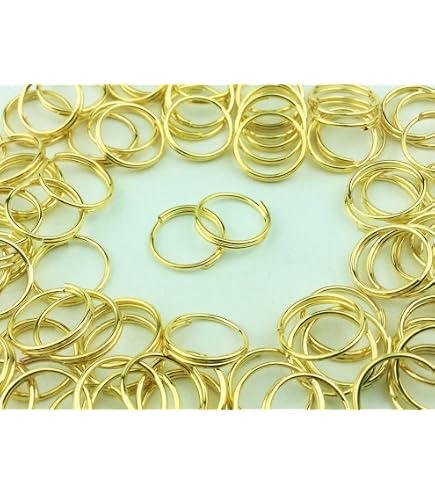 10mm 約50個 】二重丸カンKCゴールド 丸カン 二重丸カン 素材 資材