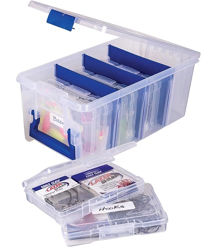 Boîte De Rangement Pour Matériel De Pêche – 12 Compartiments Amovibles, étanche, Fermeture Magnétique Et Bande Luminescente