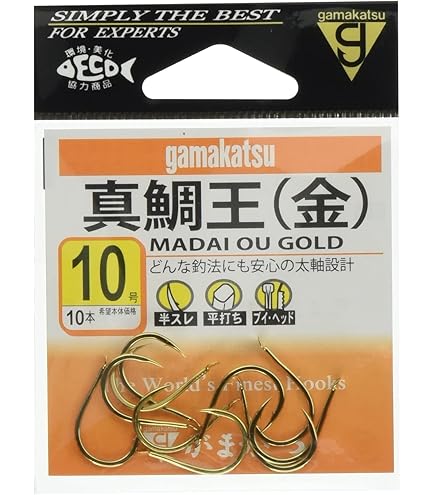 Amazon | がまかつ(Gamakatsu) シングルフック ふかせマダイ 11号 18本