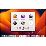 6-in-1 MacOS Ventura/Monterey/Catalina/Mojave/High Sierra/El Capitan、ブータブルUSBドライブ3.0、フルインストール/アップグレード/リカバリ/復元 Mac OS X