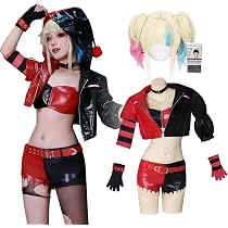 Amazon.co.jp: [milky time] ウィッグ付き ハーレイ・クイン コスプレ
