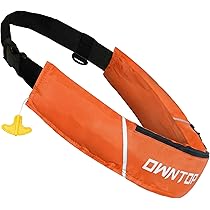 Amazon | Owntop ライフジャケット手動膨張 ポケット付き肩掛け ベスト