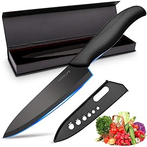 【2020最新型】包丁 セラミック セラミックナイフ シェフナイフ 黒刃 106gと超軽量 牛刀 三徳包丁 料理包丁 文化包丁 万能包丁 野菜 魚 果物 肉 寿司 ジルコニアナノメートル 超軽量 錆びない 切れ味抜群 抗菌 清潔 抗酸化加工 業務用 家庭用 食器洗い乾燥機対応 誕生日 プレゼント 母の日 敬老の日ギフト